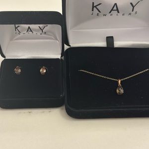 Kay Jewelers Le Vian quartz boxed set 14k gold-electroplate